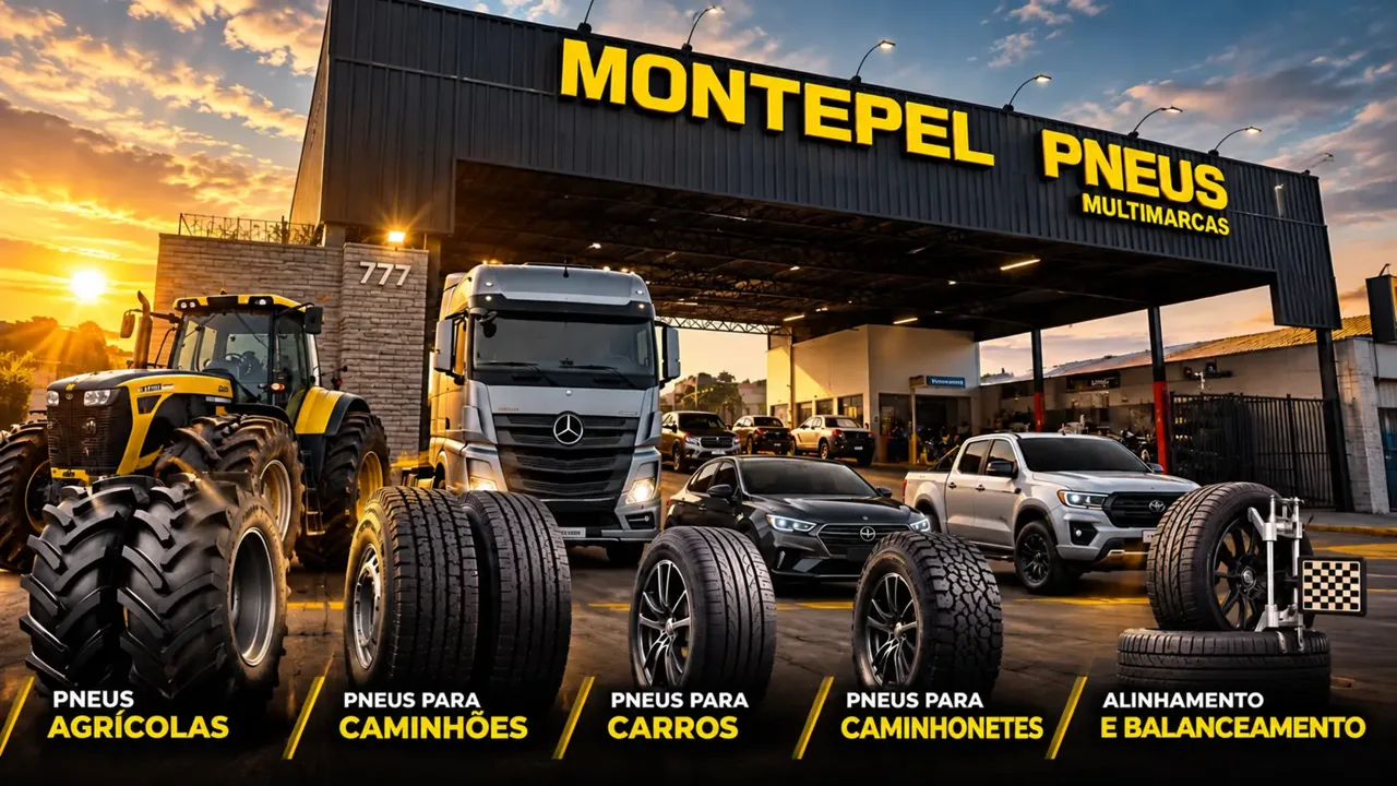 Montepel Pneus Multimarcas, Av. Olegário Maciel, 777, Monte Carmelo: pneus agrícolas, para caminhões, carros e caminhonetes, alinhamento e balanceamento